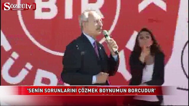 'Senin sorunlarını çözmek boynumun borcudur'
