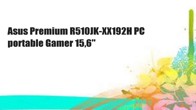 Asus Premium R510JK-XX192H PC portable Gamer 15,6