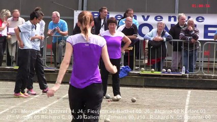 Première partie, Super 16 Féminin, Sport Boules, Allonnes 2015