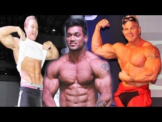 UK Biggest Fitness Expo Body Builders Posing