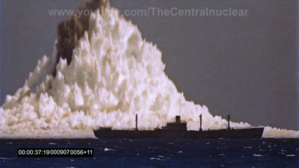 4k UHD (Ultra HD) tsunami bomb underwater nuclear explosion 1958 operation hardtack