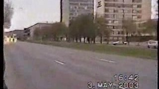 Ghost rider - honda  vs police crash