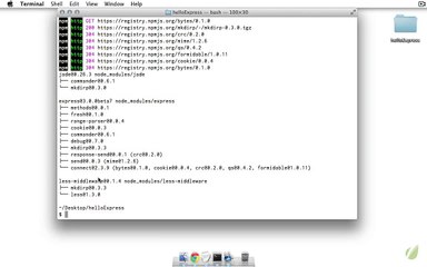 Build Web Apps in Node and Express - 03 generate