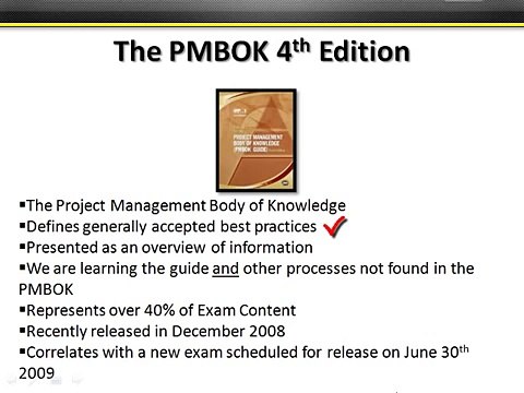 Project Management Professional (PMP) Video Training - PMBOK 4th Edition