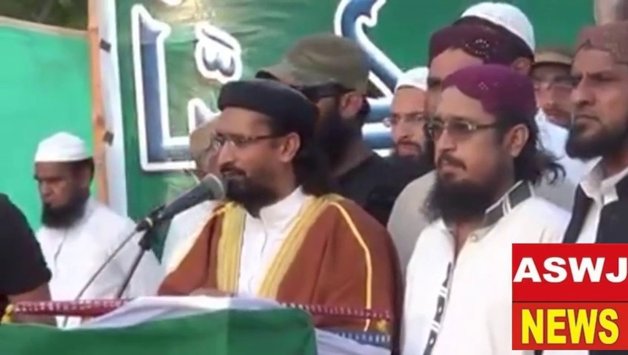 علامہ غازی اورنگزیب فاروقی تحفظ حرمین شریفین مطالباتی ریلی 8مئی2015سے خظاب کررہے ہیں
