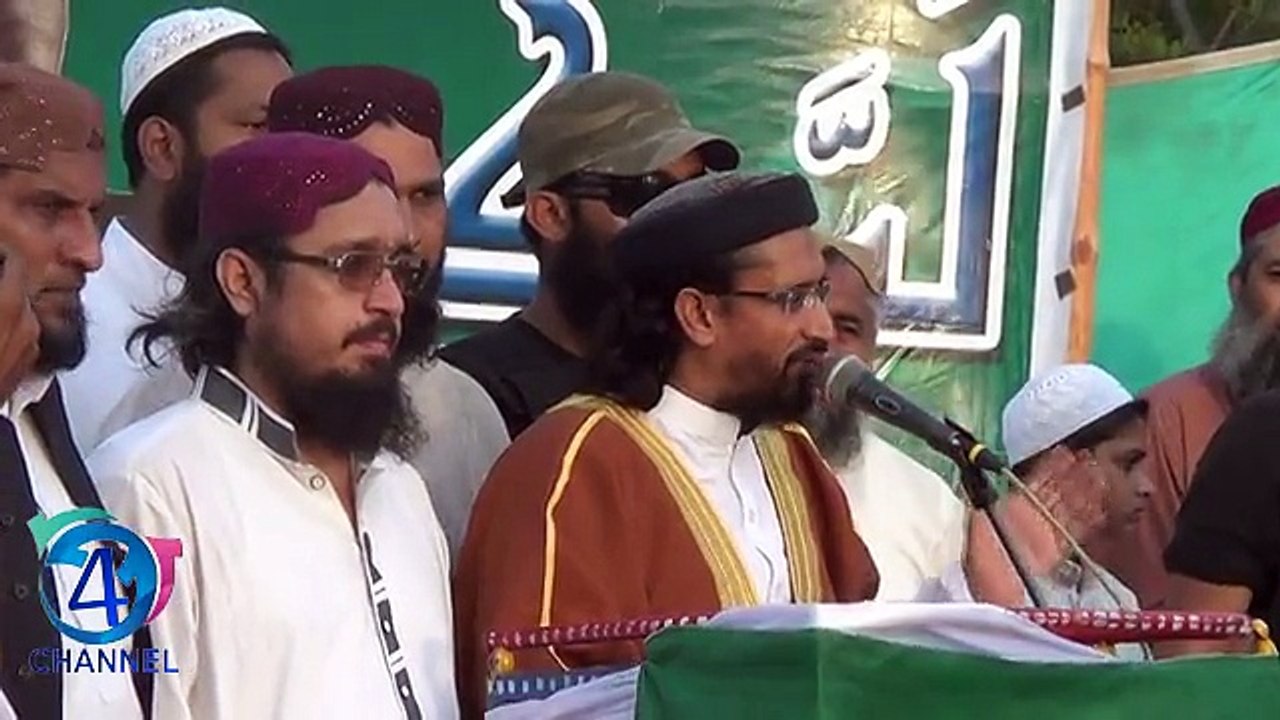 علامہ غازی اورنگزیب فاروقی لبیک حرمین شریفین مطالباتی ریلی 8مئی2015سے خطاب کررہے ہیں