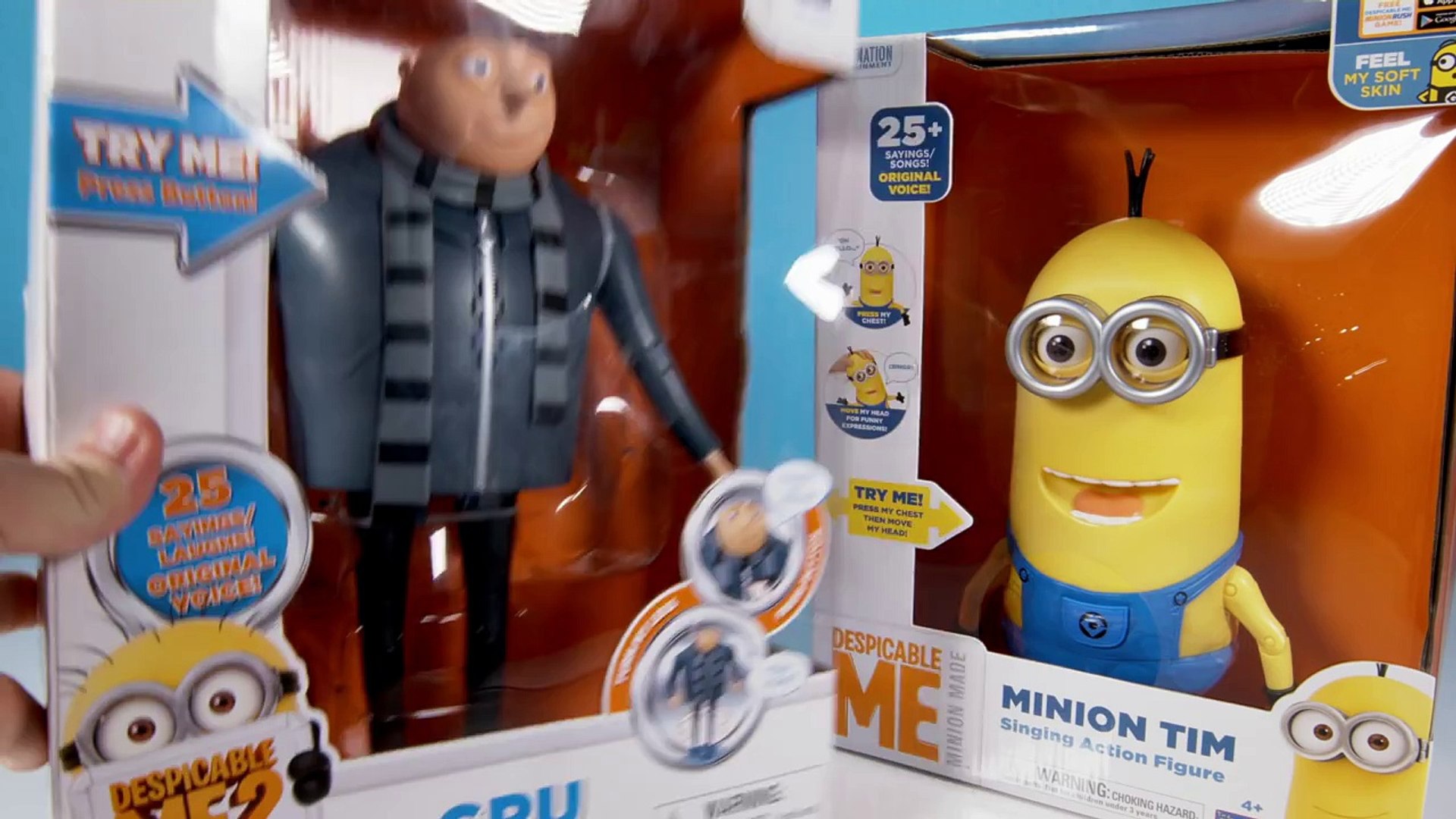 Minion Toys Gru The Talking Genius Minion Tim The Singing Action Figure From Despicable Me 2 Video Dailymotion