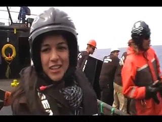 Actress Michelle Rodriguez training to become Sea Shepherd crew member