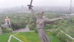 L’impressionnant mémorial de la bataille de Stalingrad vu du ciel