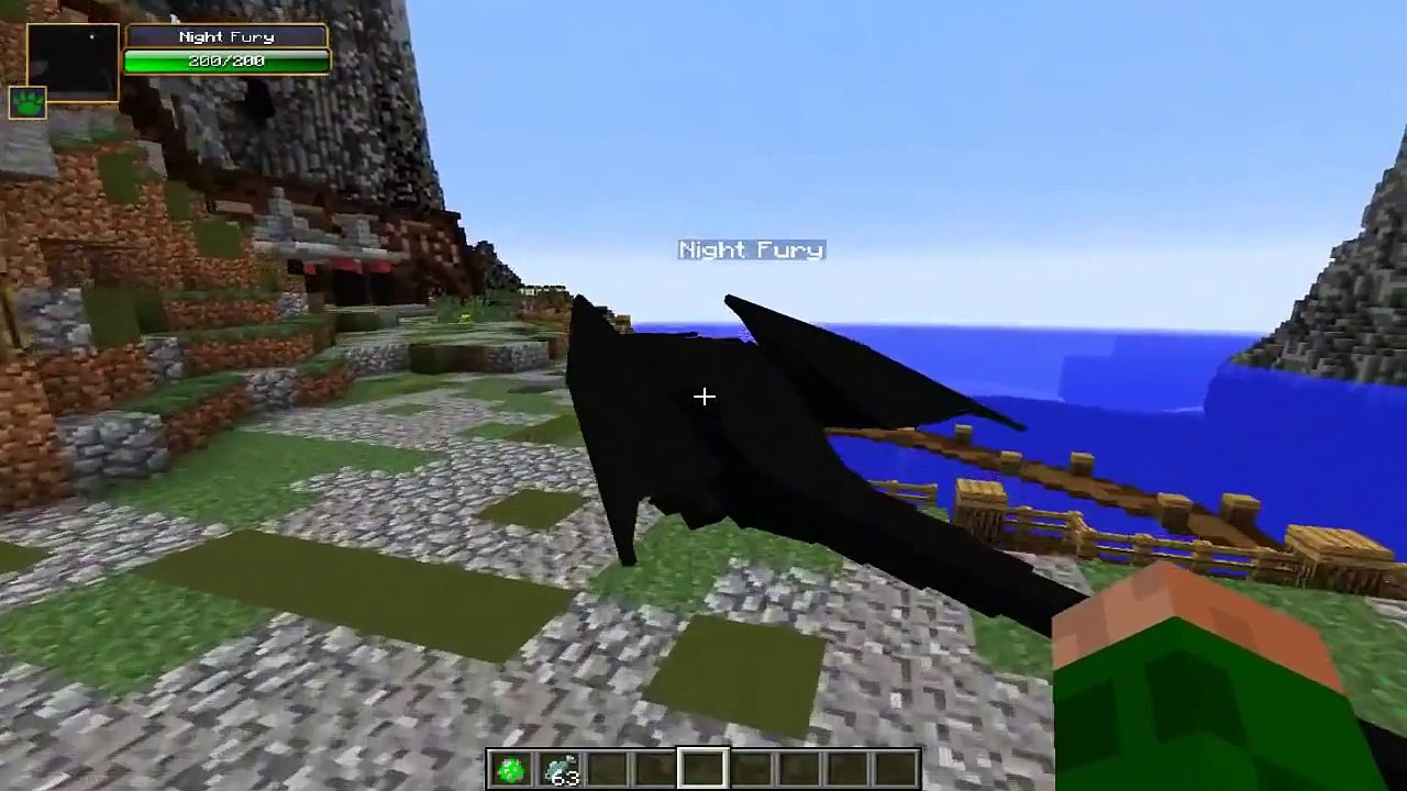 Minecraft - HOW TO TRAIN YOUR DRAGON 2 - TOOTHLESS MOD (Night Fury ...
