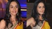 Malika Sherawat in Sleevless Choli Spotted at Launch Of Marathi News Channel Jai Maharashtra