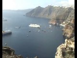 Sinking Cruise Ship - Santorini (Repost - new footage)