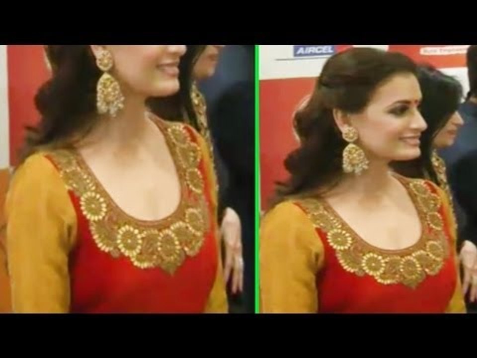 Dia Mirza Ramp Walk At Lakme Summer Fashion Week  For Vikram Phadnis