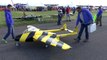 ONBOARD CAMS ON GIANT RC SCALE De HAVILAND VAMPIRE/CANADIAN TRAINER - ANDY AT LMA RAF ELVINGTON 2014