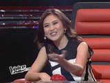 Coach Sarah G smiles at cute artists on Voice PH