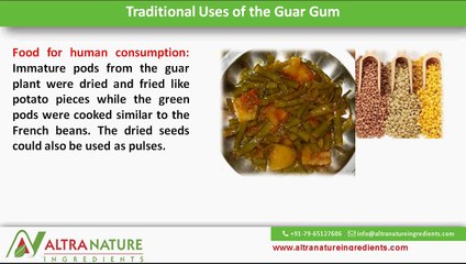 Uses of Guar Gum & Derivatives by www.altranatureingredients.com