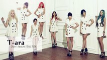 T-ara - Don't leave~ lyrics on screen (KOR/ROM/ENG)