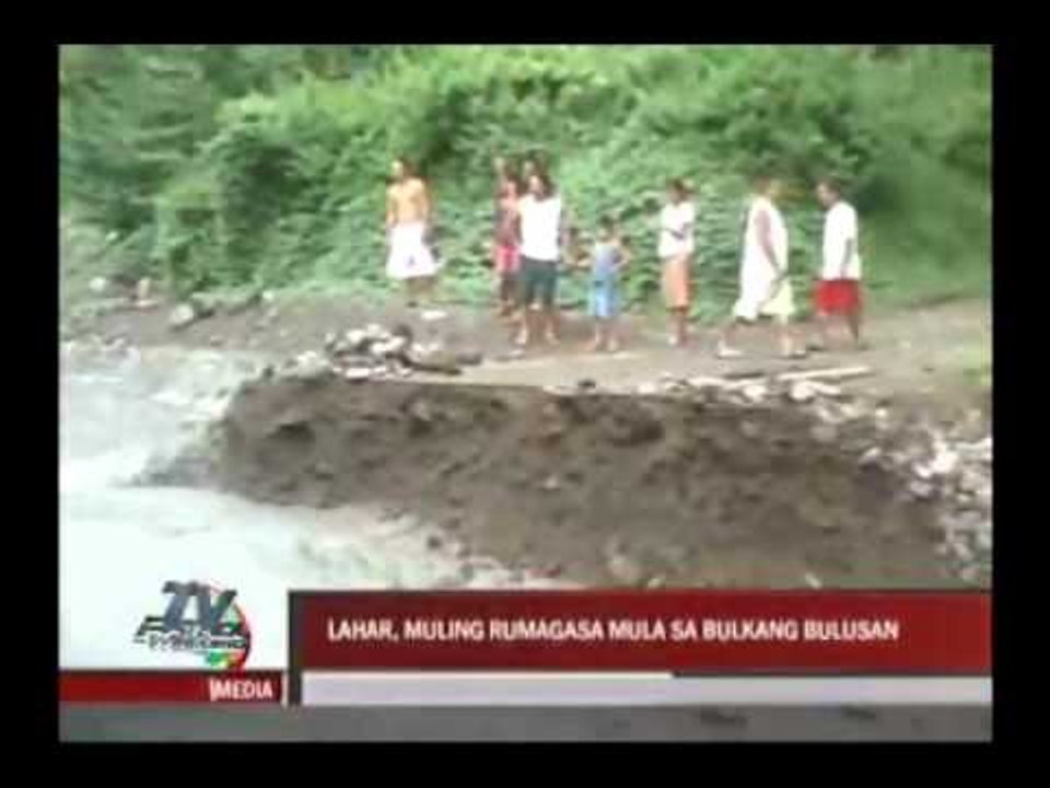 Lahar flows from Bulusan anew