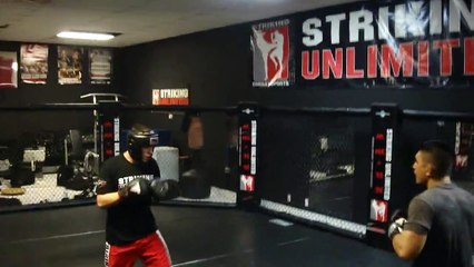 Pro MMA Fighter's hard  sparring