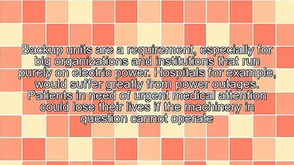 A Review Of Emergency Generator Fuel Systems