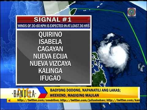 Typhoon Dodong set for weekend landfall