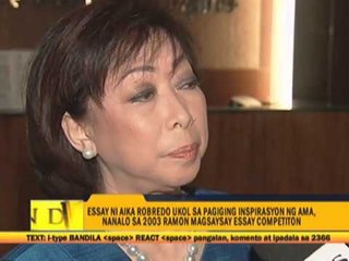 Robredo's daughter wrote award-winning essay on dad