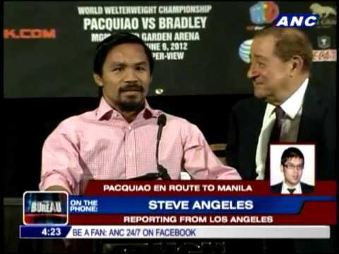 Pacquiao en route to PH to visit flood victims