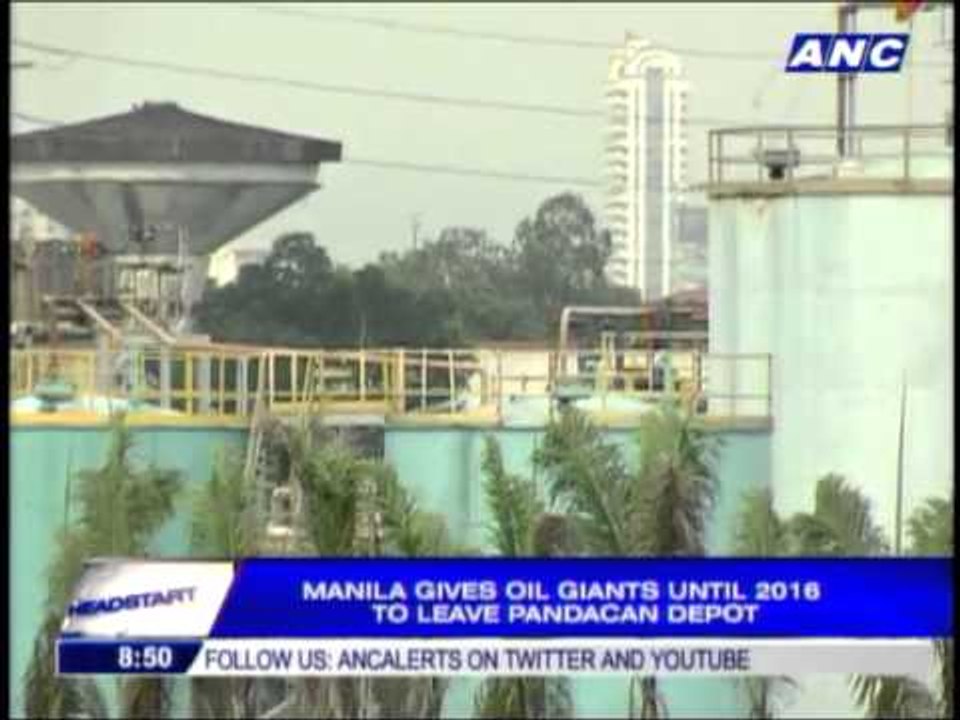 Manila gives oil giants until 2016 to leave Pandacan depot - video ...