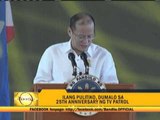 PNoy goes on scolding spree in TV Patrol party