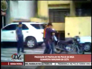 Pasig cop enraged after accosted by security guard