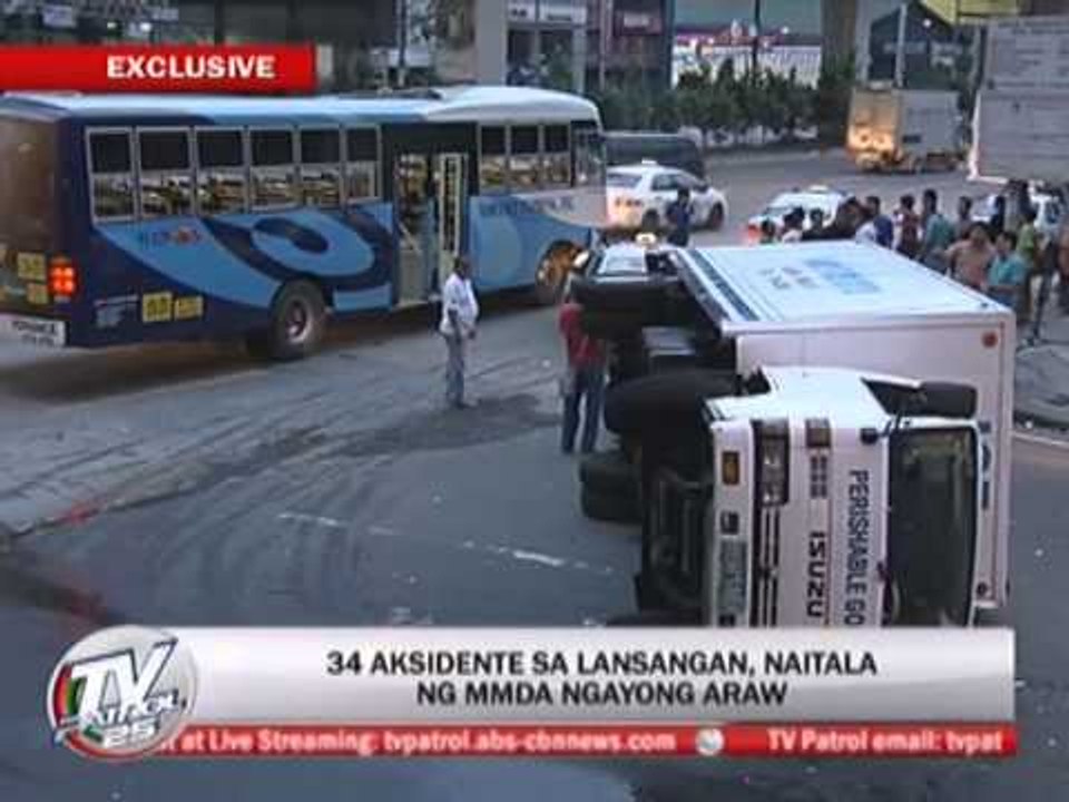 EXCL: Slippery roads cause 34 accidents - MMDA