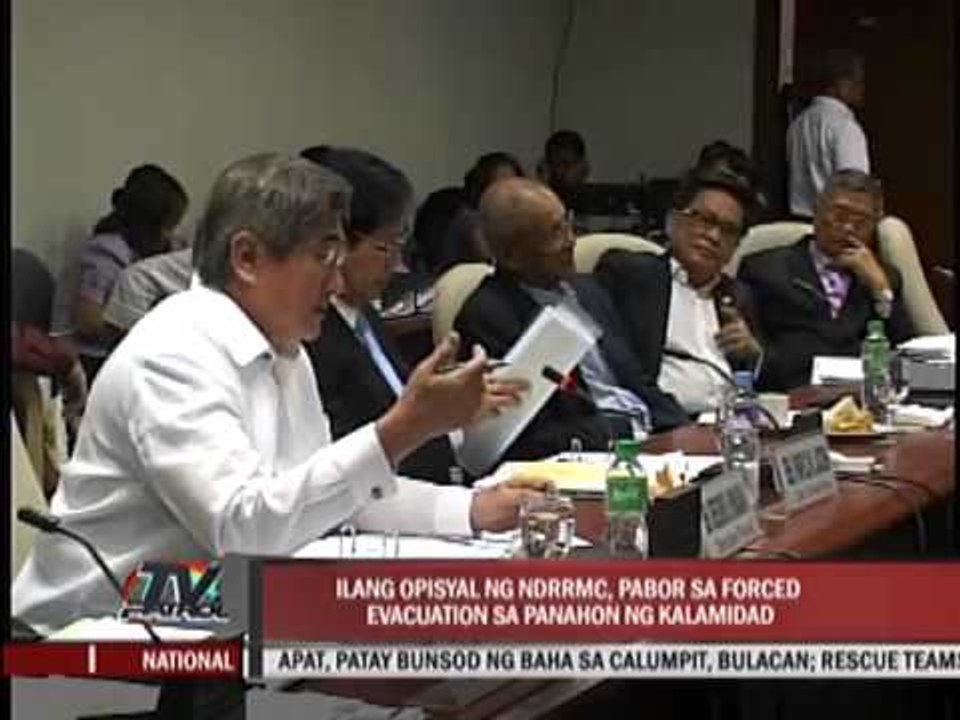 Some NDRRMC officials for forced evacuation