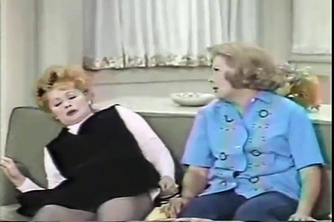 Lucy wears roller skates to a dance (Lucille Ball, Vivian Vance)