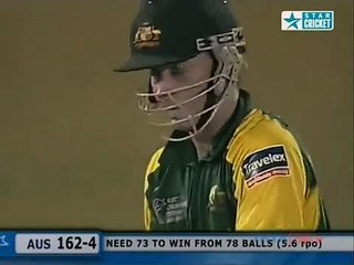 Chris Gayle sledging Michael Clarke Australia v West Indies at Mumbai 2006 Champions Trophy