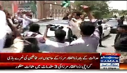 Zulfiqar Mirza’s Excellent Talk against PPP in front of PPP Supporters outside Court