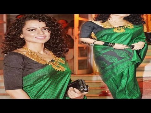 Hot Kangana Ranaut Arrive at Udita Goswami and Mohit Suri's Function