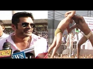 Sunil Shetty Attends Kushti Competition
