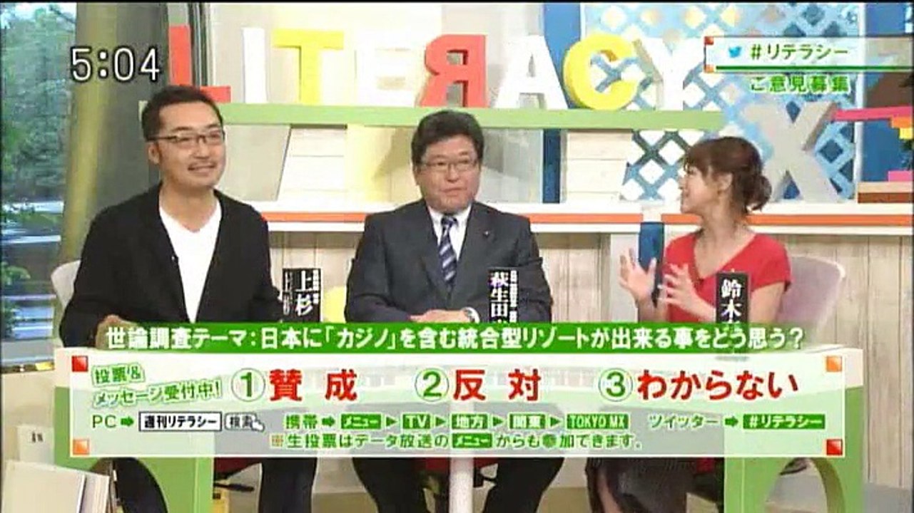 週刊リテラシー（ゲスト：副幹事長、萩生田光一議員）20150509