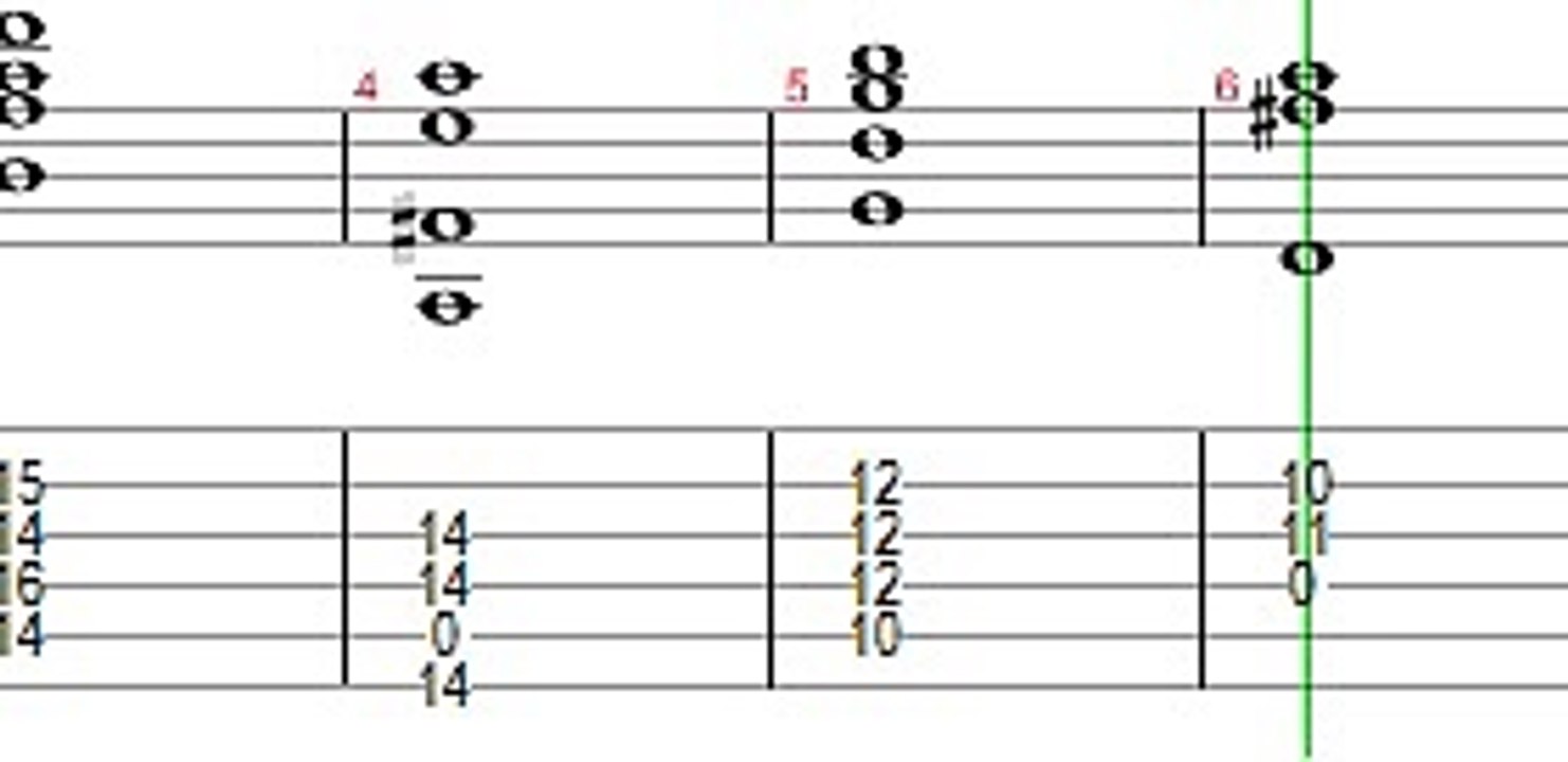 Tabs for canon rock acoustic version