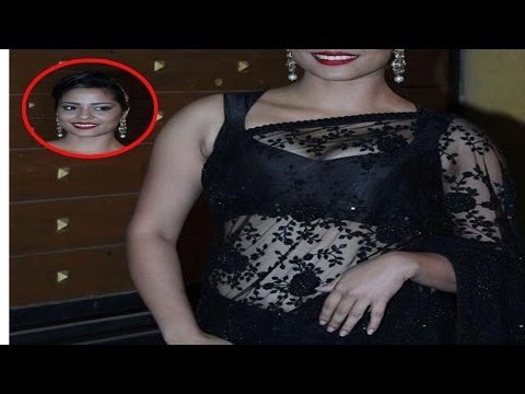 Hot Shahana Goswami in Transparent Black Saree @ Filmfare Awards