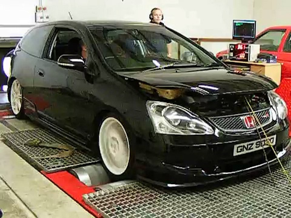 EP3 Honda Civic Type R 253bhp n/a Rolling Road dyno best vtec sound