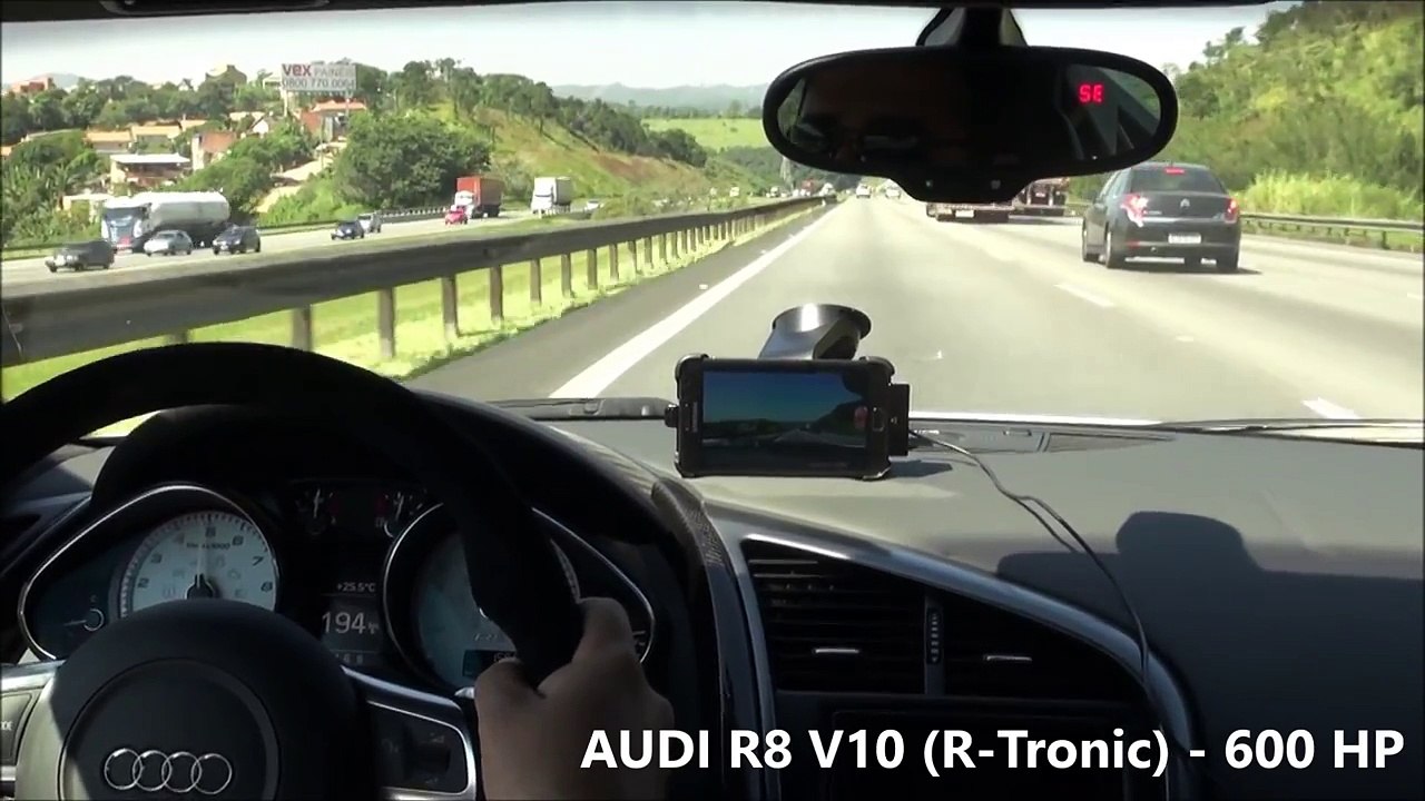 Audi R8 vs Kawasaki Ninja ZX10R X Suzuki GSXR1000