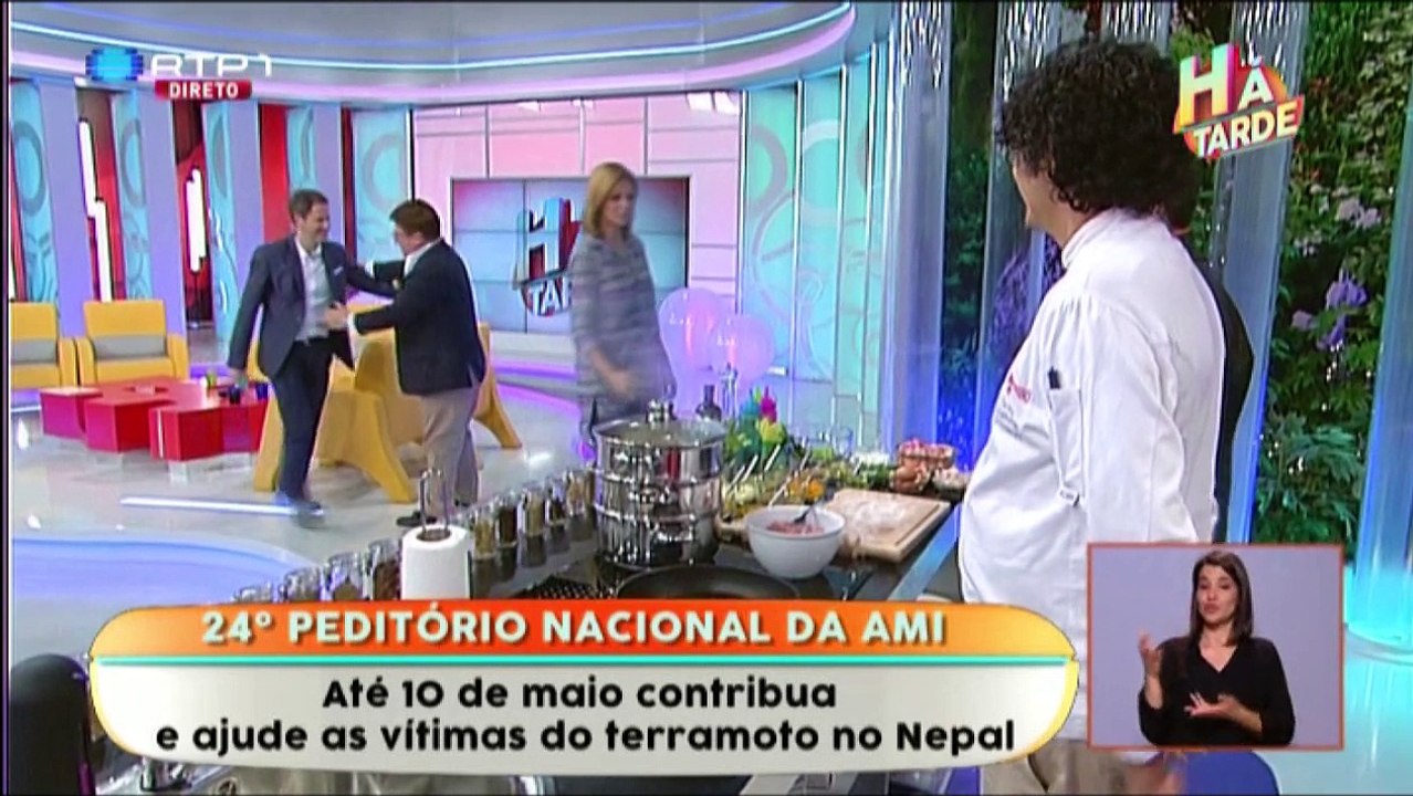 Chef Tanka Sapkota no programa "Há Tarde"
