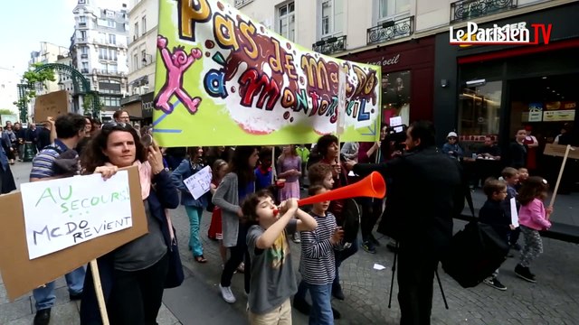 Paris. Ils manifestent contre l'arrivée d'un McDonald's de trois étages
