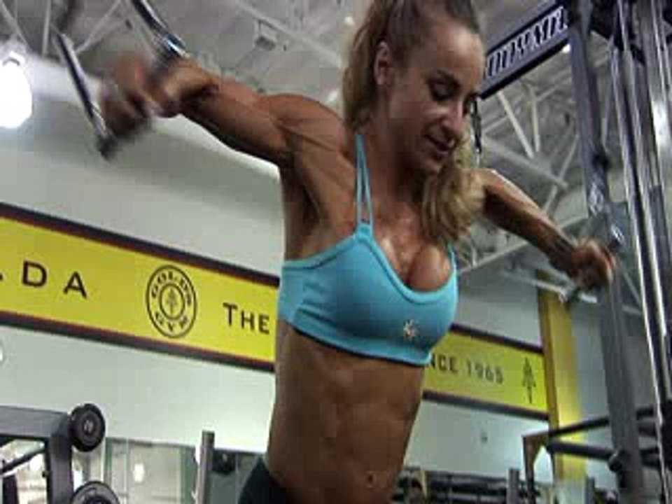 Figure Fitness Model Danka o Mara workout gym training female