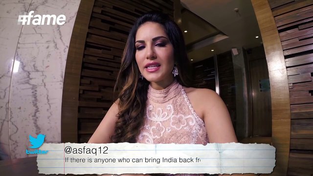 Sunny Leone Response on Indian and Pakistan Tweets and Messages