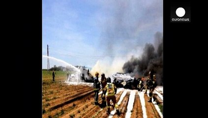 [Live] At three dead after military plane crashes in Spain