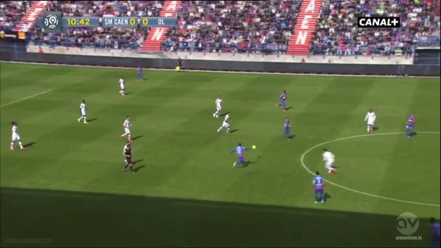 Sloan Privat header chance | Caen vs Lyon 09.05.2015