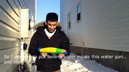 Using a Water gun in Winter by Zaid Ali (ZaidAliT) जैद अलि زیدعلی
