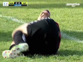 Το πεναλτι &  αποβολή  Παναχαϊκή-ΑΕΛ 2-3 Πλέιοφ 2014-15